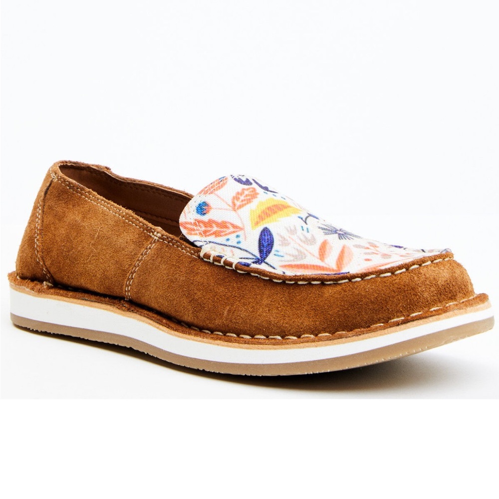 MYRA BAG WOMEN'S HAZEL PRINT SLIP-ON CASUAL SNEAKER - MOC TOE size 8